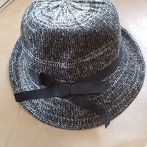 Grey and Black Brim hat